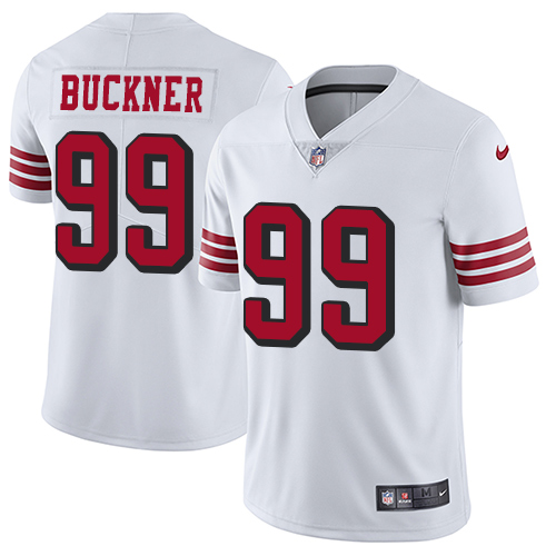 San Francisco 49ers Limited White Men DeForest Buckner NFL Jersey #99 Rush Vapor Untouchable->san francisco 49ers->NFL Jersey